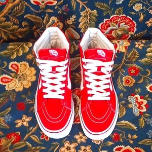 Mens Vans Red High Tops 